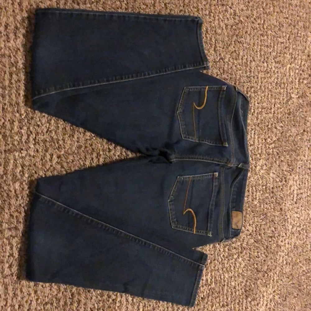 American Eagle Dark Size 4 Long Jeggings